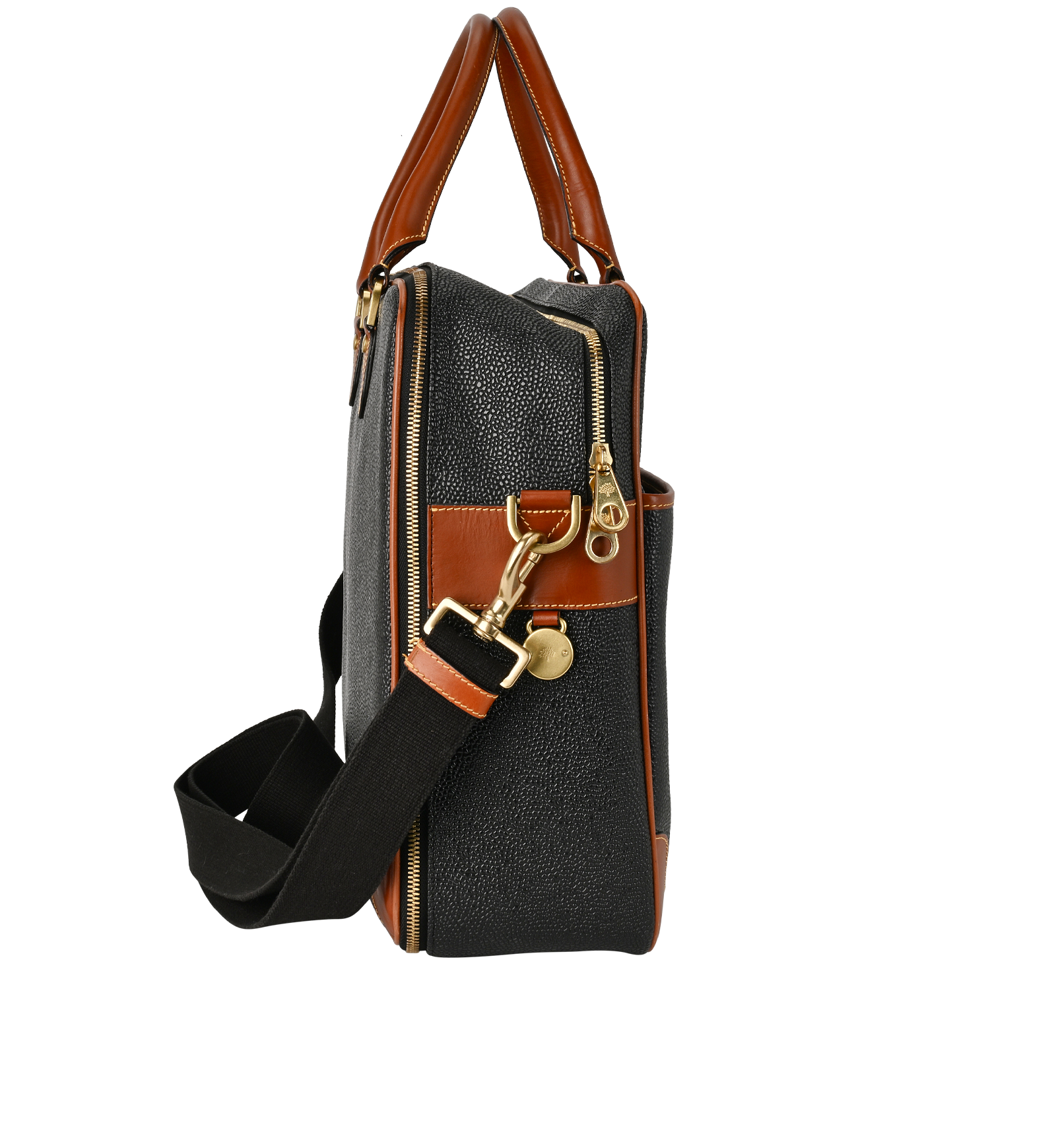 Heritage Travel Case, &pound;395, Handbags, Black/Brown, Canvas, Side view